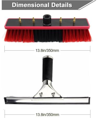 Telescopic Window Cleaner Water Fed Pole Kit Window Cleaning Poles Water Fed Brush Aluminum Outdoor Window Cleaner Extendable Telescopic Pole Water Fed Brush Spray Washer For Window (30ft/9m) - Buy Online on GoSupps.com