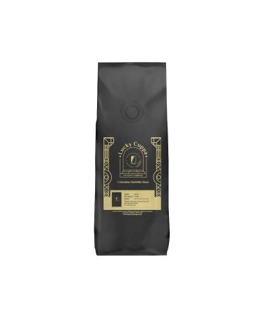 Lucky Cuppa Colombia Medellin Bean - Colombian Coffee Beans - Premium Quality Supremo Coffee - Light Roast Coffee - Ideal Coffee Lover Gifts - 1kg Bulk Bag Colombian Medellin - Milk Chocolatey