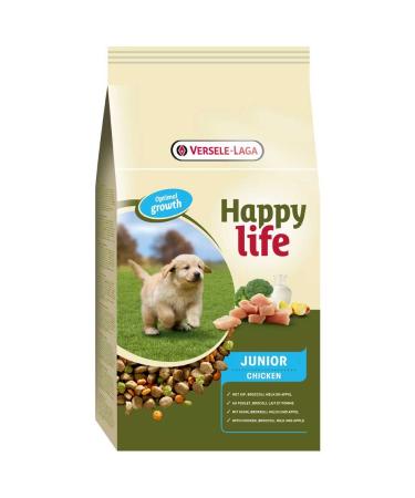 VERSELE-LAGA Happy Life Junior Chicken 10kg - Varied food based on chicken - Vital growing puppies