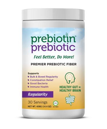 Prebiotin Prebiotic Regularity 14.4 oz 30 Servings Supports Digestive Health & Bowel Regularity - Balances Gut Microbiome Boosts Your Own Probiotics & Promotes Soft Stool 30.0 Servings (Pack of 1)