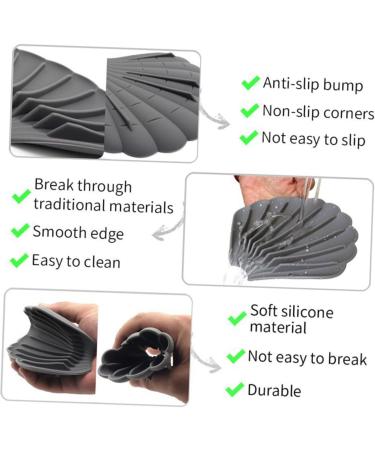 Amosfun 4 Pcs Soap Box Soap Drainer Dish Silicone Containers Bar Soap Holder Anti-slip Soap Holder Soap Keeper Bathroom Soap Stand Draining Soap Dishes Silica Gel Clean Sponge Holder - Buy Online on GoSupps.com