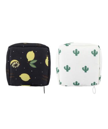Exceart mini money exchange 2st pack with women's bandages tampon bag holder storage pocket for women's bandages pad bags for the time for the school pin