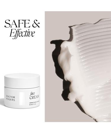 Doctor Rogers Face Cream Moisturizer | Hydrating Anti-Aging Lotion for All Skin Types | Niacinamide Shea Butter & Squalane | 50ml - Buy Online on GoSupps.com