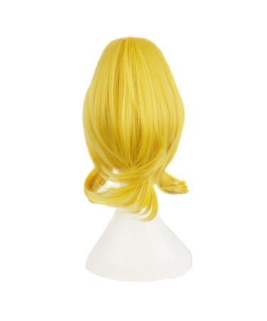 MapofBeauty 22 Inch Yellow Short Hair + Ponytail Cosplay Wig - Perfect for Costume Parties & Themed Events - Buy Online on GoSupps.com