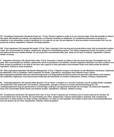 EXCELDIET PHARMA Chitosan - Powerful Fat Burner - Fat Blocker - Weight Loss Aid - Slimming Men and Women - Weight Control - 120 Capsules - Buy Online on GoSupps.com