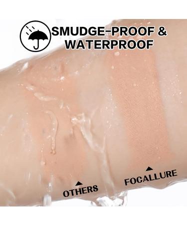 FOCALLURE 2PCS Eyeshadow Stick Set - Shimmer & Matte Cream Pencil Crayons with Blending Brush - Buy Online on GoSupps.com