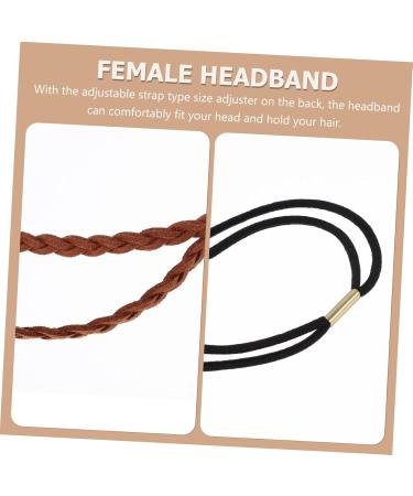 FRCOLOR Elastic Braided Headband Headbands Hair Ties Decor Hair Jewelry Braid Ponytail Hairband Double Layer Hair Band Braiding Hairband Retro Headband Hair Ornament Wig Suede Manual - Buy Online on GoSupps.com
