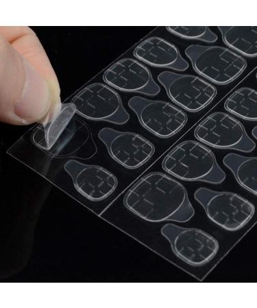 Double-side Glue Nail Sticker Adhesive Transparent Nail Sticker Non-toxic Transparent Double Sided Adhesive Flexible Fake Nail Stickers for Manicure Supplies. 10 Sheets - Buy Online on GoSupps.com