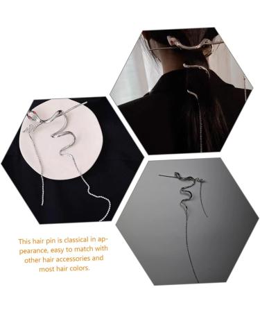 Mikinona Hair Pin Hair Fork Clip Updo Hair Accessories Snake Hair Sticks Snake Accessories For Women Hair Sticks For Bun Hair Stick China Metal Serpentine Miss - Buy Online on GoSupps.com