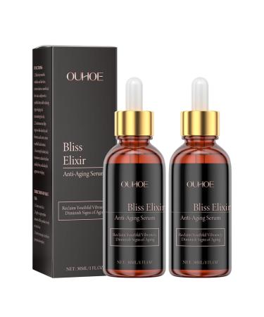 2pc Facial Serum with Glycerin and Peptides - Formula to Help Reduce Appearance of Fine Lines Improves Skin Elasticity Anti-Aging Serum for Face Hydrating & Firming Face Serum