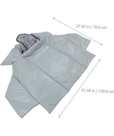 Clispeed Electric Bicycle Windshield Cover - Gray Duvet & Quilted Design for Motorized E-Bikes | Durable Oxford Fabric Parent-Child Ride - Buy Online on GoSupps.com