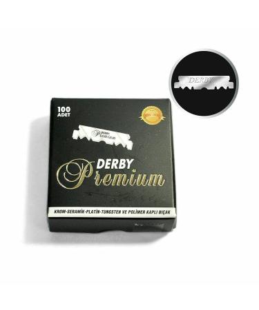 DERBY Barber Razor Premium Single Edge Blade 100 Count SR-05298 (5 Pack) - High-Quality Blades for Barbering Needs - Buy Online on GoSupps.com