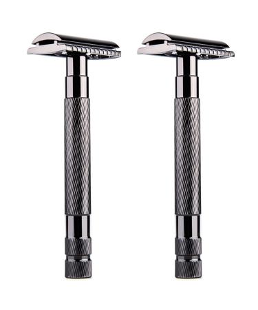 Baigio 2x safety razor with double cutting edge for men barber razor knife knife razor knife for men shaving blades for men