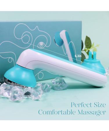 BAIMEI Stainless Steel Ice Roller for Eyes and Face - Reduce Puffiness, Redness, and Pain - Blue White - Buy Online on GoSupps.com