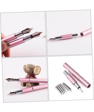 Ipetboom 2 Sets Colored Pen Girls Nail Kit Accessories for Girls Manicure DIY Pens Acrylic Painting Tools Nail Kit for Girls Nail Manicure Kit Pen Kits Line Pen Metal Pink Painted - Buy Online on GoSupps.com