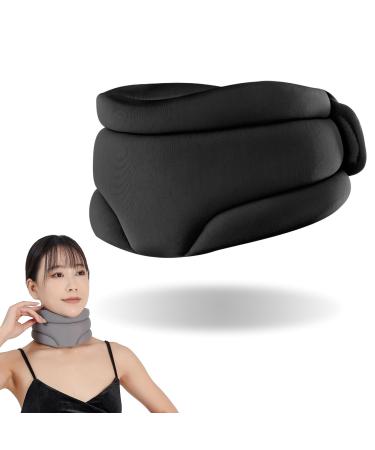 Slumberzen Snoring Solution Slumber Zen Sleep Neck Brace For Sleeping Support Soft Neck Brace Cervical Collar For Neck Pain And Support Slumberzen Sleep Apnea (Black)