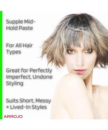 ARROJO Texture Hair Paste - Matte Finish Styling for Men & Women | Mid-Hold Molding Paste with Vitamin B5 & Oat Proteins - 1.7 Fl Oz - Buy Online on GoSupps.com