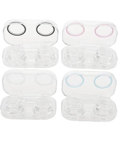 Homsfou 8-Piece Contact Lens Container Organizer - Cosmetic Lenses Storage Box & Cleaning Tool Case for Glasses - Buy Online on GoSupps.com