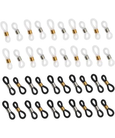 Stahad 80 Pairs Anti-Slip Buckles for Glasses Chains - Adjustable Silicone Straps for Sunglasses Clips & Belts - Color Sorted | 2x0.5cm (2pcs) - Buy Online on GoSupps.com