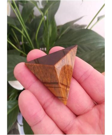 for 45mm Natural Crystal Pyramid Tiger's-Eye Quartz Tetrahedron Pyramid Reiki Minerals Quartz Crystals Stone gemst ningxiao - Buy Online on GoSupps.com