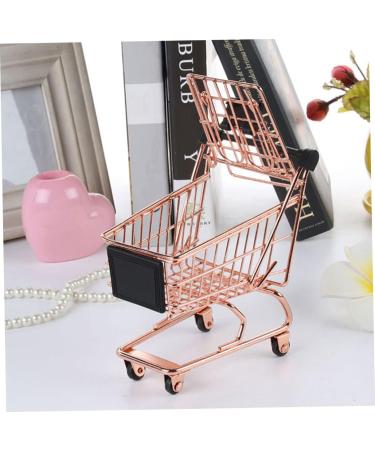 FRCOLOR Rose Gold Makeup Products Storage Rack & Trolley | Trendy Iron Clothes Drying Cart - 12x10.5x8 CM - Shop Internationally - Buy Online on GoSupps.com