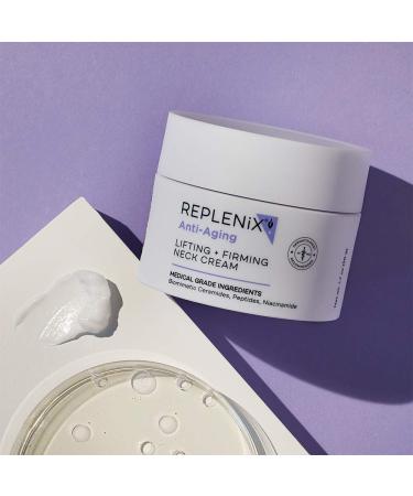 Replenix Lifting + Firming Neck Cream - Collagen-Boosting Anti-Aging Face, Neck, and Dcollet Cream 1.7 oz - Rapid Wrinkle Repair, Regenerating Formula - 1.76 Ounce (Pack of 1) - Buy Online on GoSupps.com