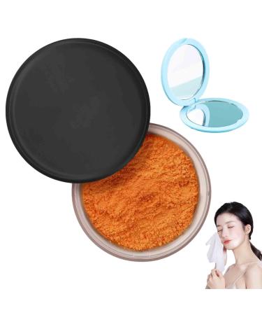 Allaura Beauty Blurring Powder Allaura Beauty Pink Setting Powder Blurring Setting Powder by Allaura Blurring Setting Powder for All Skin Tones (Rich Peach)