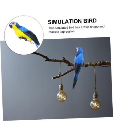 Toyvian 5pcs Sculptures Vivid Statue Desktop Supply Adornment Realistic Figure Birds Ornament Blue for 20x5cmx5pcs Bluex5pcs - Buy Online on GoSupps.com