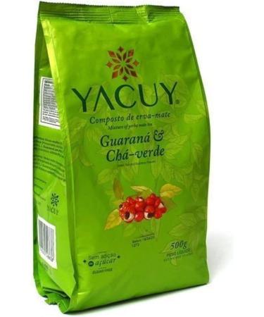  Yacuy Yacuy Yerba Mate Green | GUARANA-CHA VERDE | Terere | Brazilian Mate Tea | Guarana & Chimarrao | Rich in Antioxidants Vitamins & Minerals 500g - Buy Online on GoSupps.com