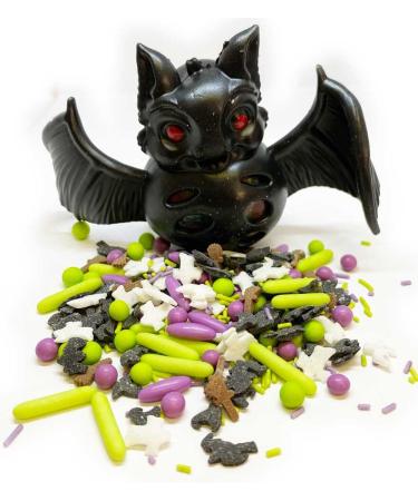 Sprinkletti - Hocus Pocus - Cake Topper Sprinkles - 100g Edible Glimmer Cupcake Decorations Ideal For Halloween Themed Cakes & Bakes - Buy Online on GoSupps.com