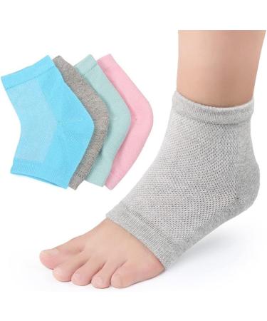 3 Pairs Moisturising Heel Socks Gel Linked Open Toe for Cracked Dry Heel Women Men Spa Foot Care Socks for Dry Hard Cracked Skin Moisturising Day Night Care Skin Beige - Buy Online on GoSupps.com