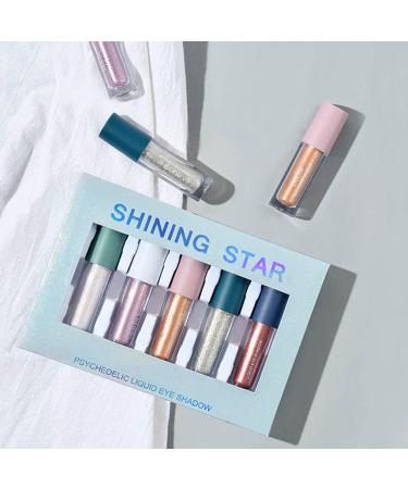 5Pcs Transparent Golden Liquid Glitter Eyeshadow Sticks Set - Waterproof & Quick-Drying Eyeliner for Party Makeup - Buy Online on GoSupps.com