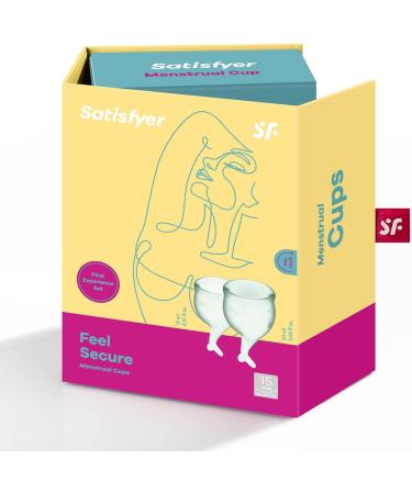 Satisfyer Feel Secure Menstrual Cup | Reusable Period Cup | Soft Silicone Easy Insertion 2 Sizes | Eco-Friendly & Body-Safe | International Shipping - Buy Online on GoSupps.com