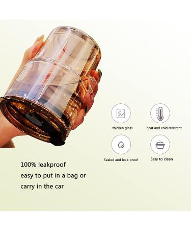 BLUEPOLAR 13oz Amber Tumbler Water Bottle with Straw and Lid - Insulated Glass Coffee Mug - Buy Online on GoSupps.com