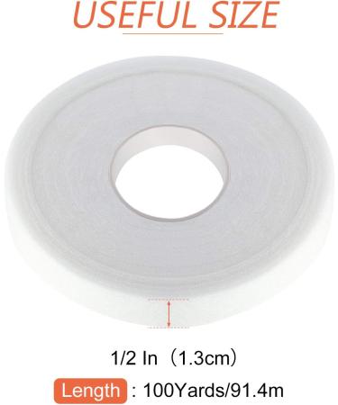 100 Yards Fusible Bonding Web Tape for Iron-on Hemming - 1/2 Inches Width - Buy Online on GoSupps.com