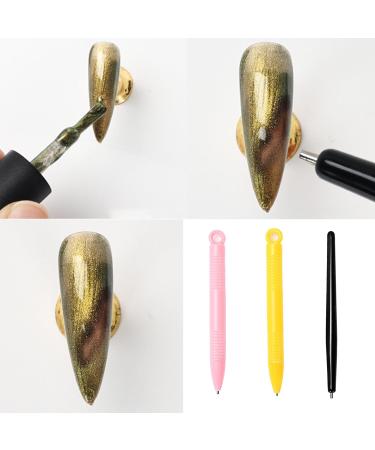 Pen For Eye Gel Polish Nail Art Steel Ball Pen Portable DIY Nail Dotting Tool Manicure Tool Strong Pen Diy Nail Art Manicure Tool Nail Magnet Pen For Steel Ball Pink - Buy Online on GoSupps.com