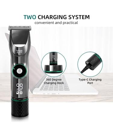 Buy Professional Hair Clippers for Men - Cordless Rechargeable Beard & Body Trimmer Kit | Strong Power Barber Tools - Buy Online on GoSupps.com