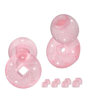 DanArt Noise Reduction Earplugs Silicone 4 Sizes Comfortable Fit Easy to Use (Rose Pink)