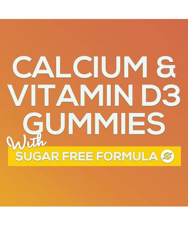 Premium Sugar Free Calcium Gummies with Vitamin D3 - 60 Gummies - Non-GMO Orange Flavored Chews for Bone & Teeth Support - Buy Online on GoSupps.com