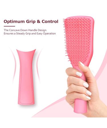 Shinlea Hairbrush - Degrade-Free Styling Brush for Wet & Dry Hair | Reduces Breakage & Eliminates Knots | Perfect for All Hair Types | Pink - Buy Online on GoSupps.com
