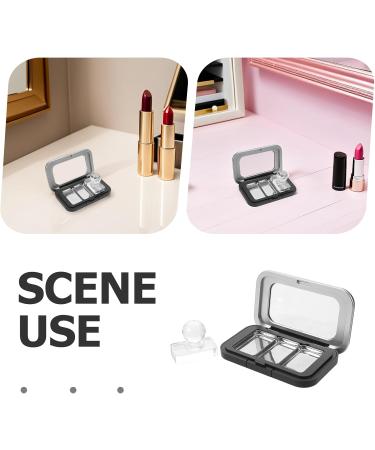 FOMIYES Palette de Maquillage Magn tique DIY Petite 3 Compartiments Couvercle Transparent et Plaque de Compression pour Fards Paupi res et Blush Organisateur Portable pour Coffret - Buy Online on GoSupps.com
