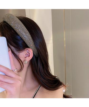 Wiwpar Rhinestone Headbands | Baroque Crystal Non-Slip Jeweled Fashion Hair Accessories for Women & Girls - Black Bling Headpieces for Christmas & Halloween - Buy Online on GoSupps.com