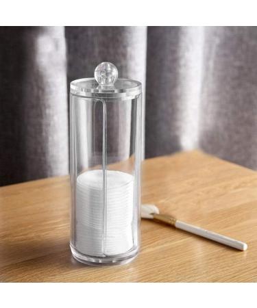 Uxsiya Cotton Pad Dispenser - Acrylic Cotton Swab Holder for Home Use | Stylish & Functional Cotton Pad Storage - Buy Online on GoSupps.com