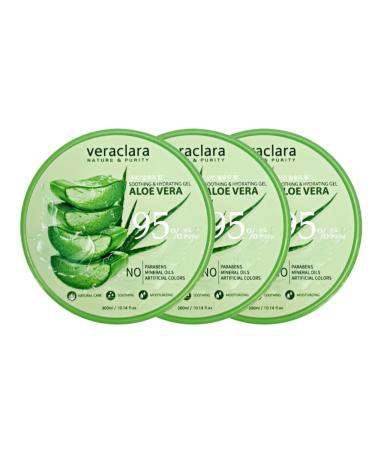 Veraclara New Soothing Moisture Aloe Vera Gel 95 Percent(Purity) Korean Cosmetics (3)