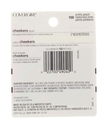 CoverGirl Cheekers Blush Pretty Peach 150 - 0.12 oz (Pack of 2) | Buy Online Now - Buy Online on GoSupps.com