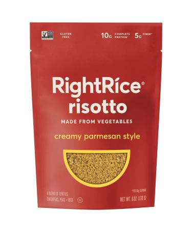 RightRice Risotto - Creamy Parmesan Style (6oz. Pack of 1) - Made from Vegetables - High Protein, Vegan, Non-GMO, Gluten Free
