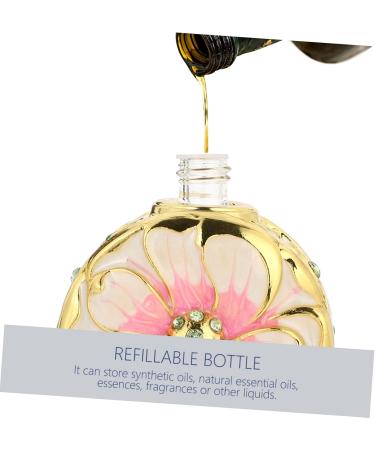 Angoily Perfume Bottle Essential Oil Bottle Glass Essential Oil Bottle Cosmetic Perfume Bottle Decor Glass Containers for Liquids Empty Eye Dropper with Dropper Terrarium Container Rose - Buy Online on GoSupps.com