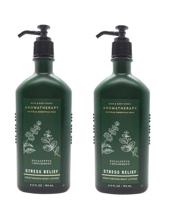 Bath & Body Works Aromatherapy Stress Relief - Eucalyptus + Spearmint Body Lotion 6.5 Fl Oz 2-Pack - Buy Online on GoSupps.com