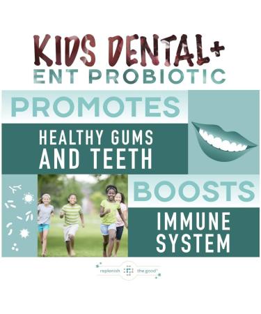 Replenish the Good Children's Dental Probiotic Chewables - Digestive & Immune Support - Oral Probiotics for Healthy Teeth and Gums Bad Breath & ENT Support - Cherry-Pomegranate Flavor (60 Count) - Buy Online on GoSupps.com