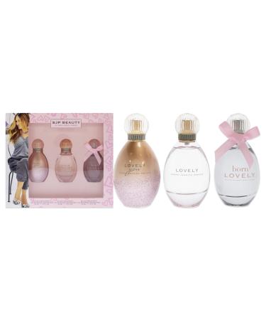 Sarah Jessica Parker Lovely Set 1.7oz Lovely EDP Spray 1.7oz Born Lovely EDP Spray 1.7oz Lovely You EDP Spray Women 3 Pc Gift Set